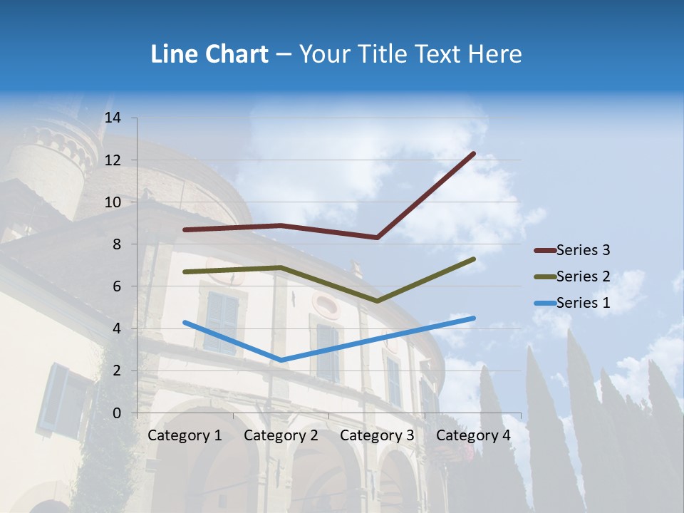 A Large Building With A Clock On The Front Of It PowerPoint Template