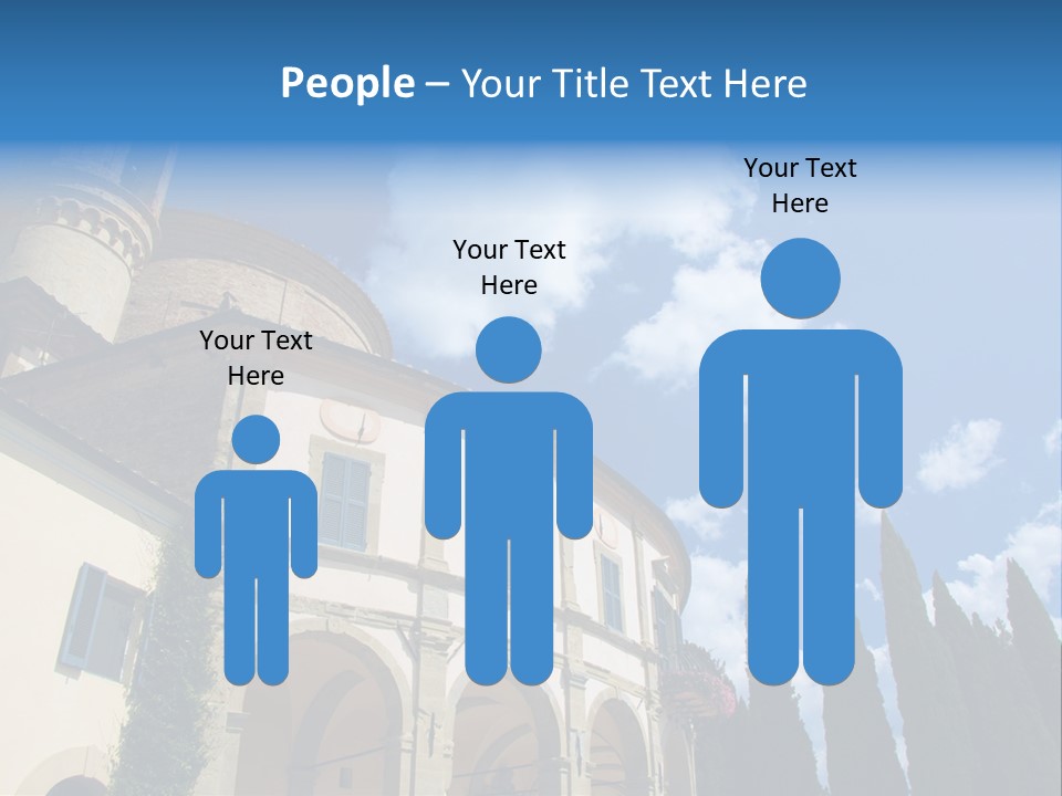 A Large Building With A Clock On The Front Of It PowerPoint Template