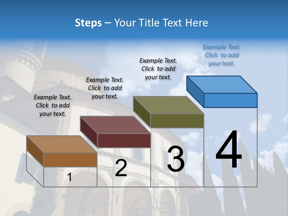 A Large Building With A Clock On The Front Of It PowerPoint Template
