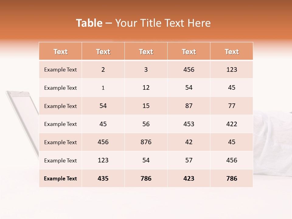 Surprised Woman Looks In The Laptop PowerPoint Template