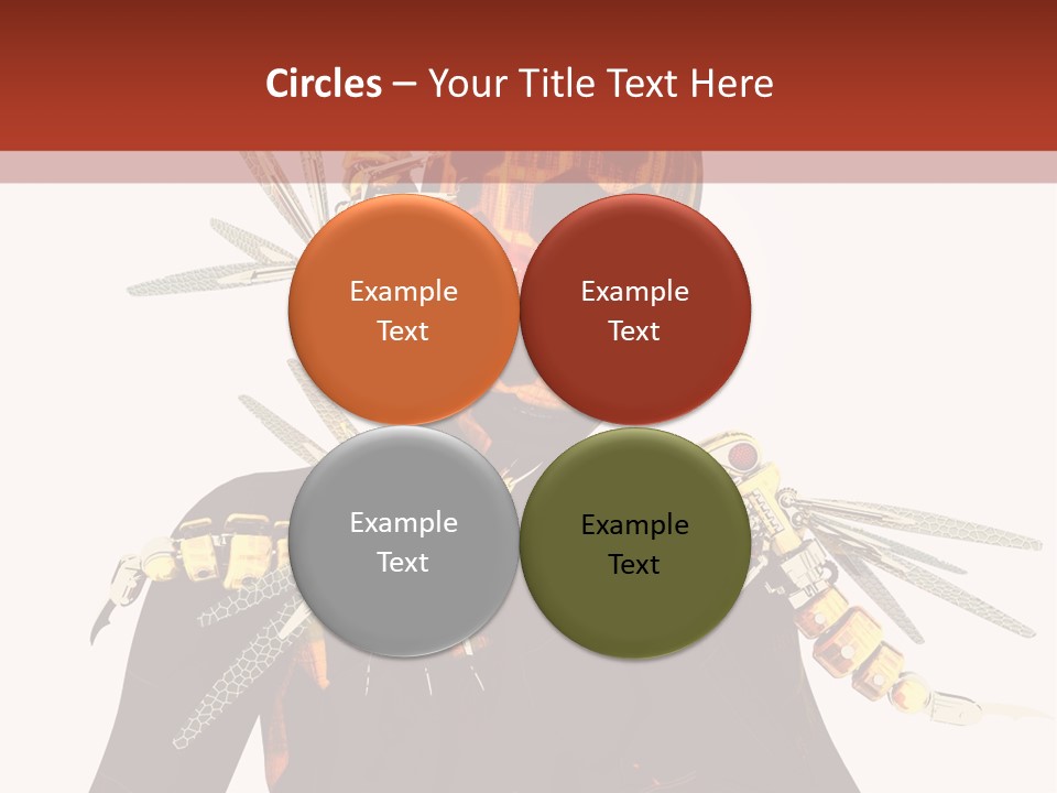 A Person With A Mask And Scissor On Their Face PowerPoint Template