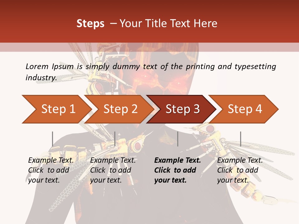 A Person With A Mask And Scissor On Their Face PowerPoint Template
