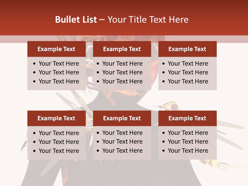 A Person With A Mask And Scissor On Their Face PowerPoint Template