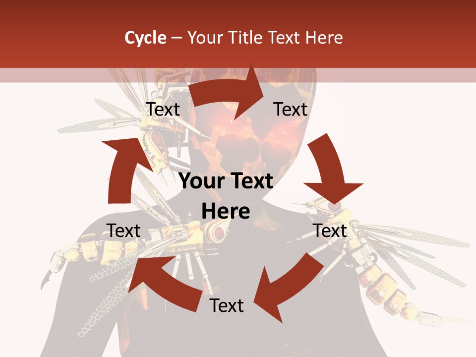 A Person With A Mask And Scissor On Their Face PowerPoint Template