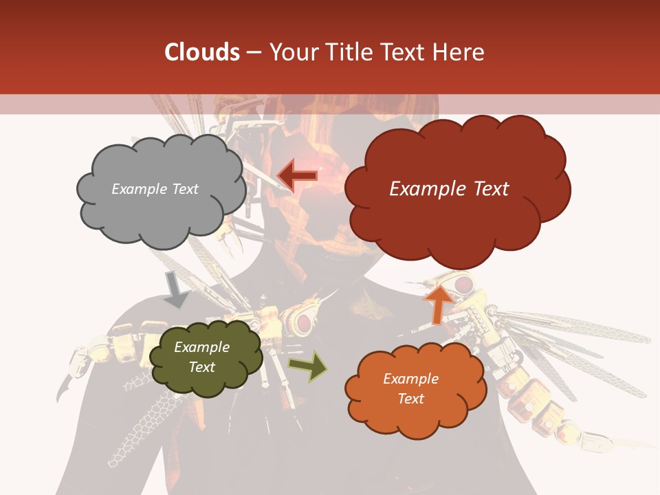 A Person With A Mask And Scissor On Their Face PowerPoint Template