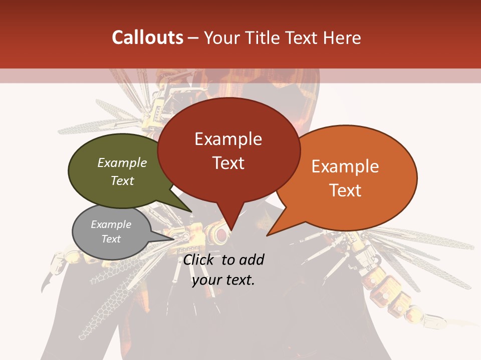 A Person With A Mask And Scissor On Their Face PowerPoint Template