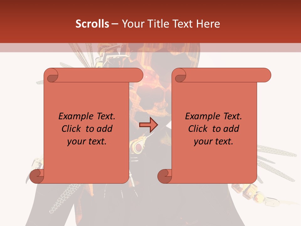 A Person With A Mask And Scissor On Their Face PowerPoint Template