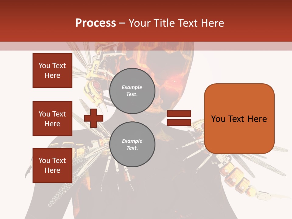 A Person With A Mask And Scissor On Their Face PowerPoint Template