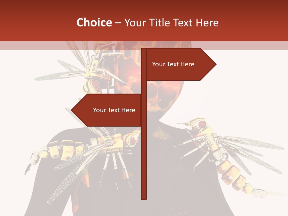 A Person With A Mask And Scissor On Their Face PowerPoint Template