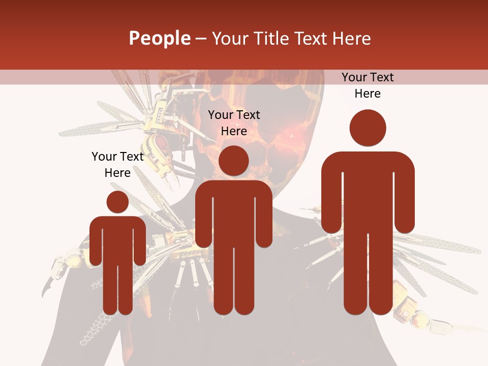 A Person With A Mask And Scissor On Their Face PowerPoint Template