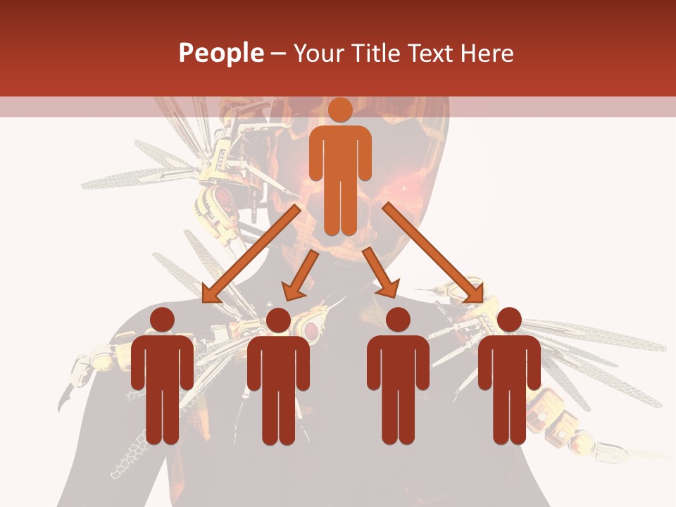 A Person With A Mask And Scissor On Their Face PowerPoint Template