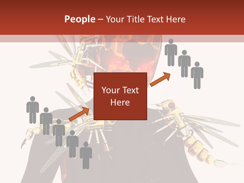 A Person With A Mask And Scissor On Their Face PowerPoint Template