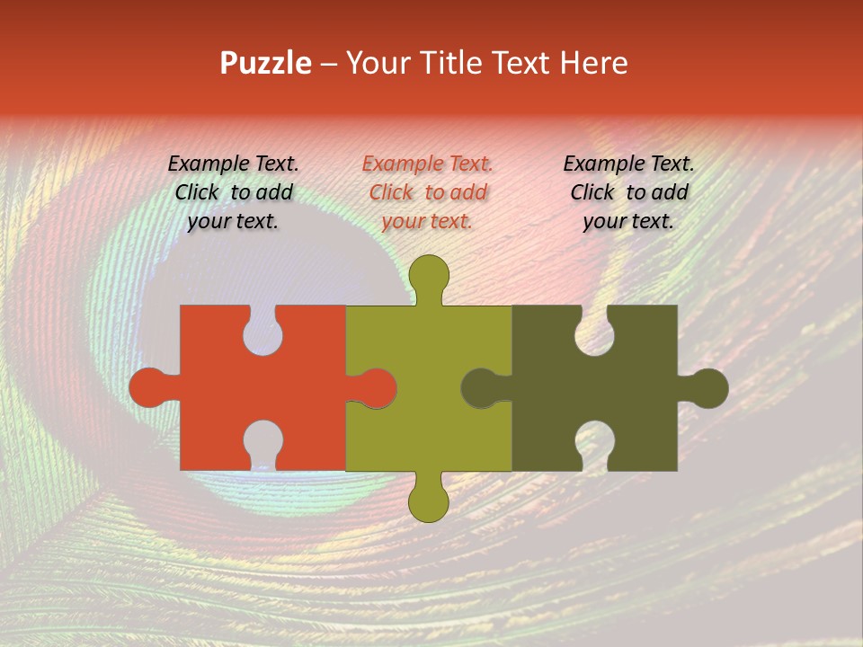 Peacock Feathers Background PowerPoint Template