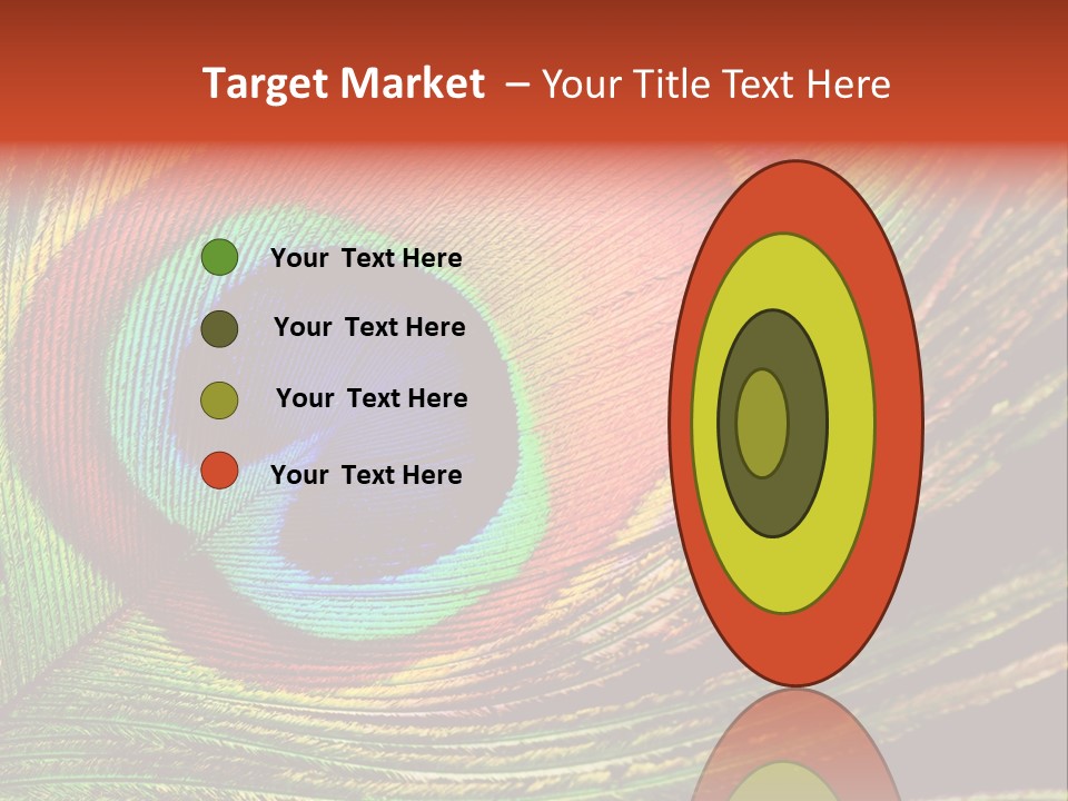 Peacock Feathers Background PowerPoint Template