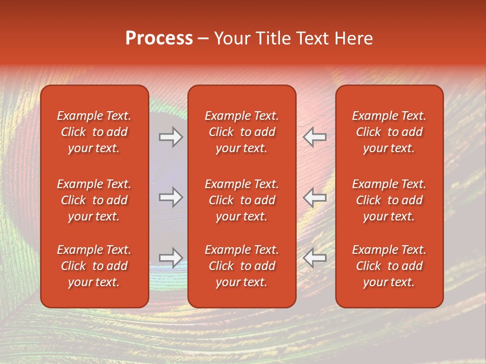 Peacock Feathers Background PowerPoint Template