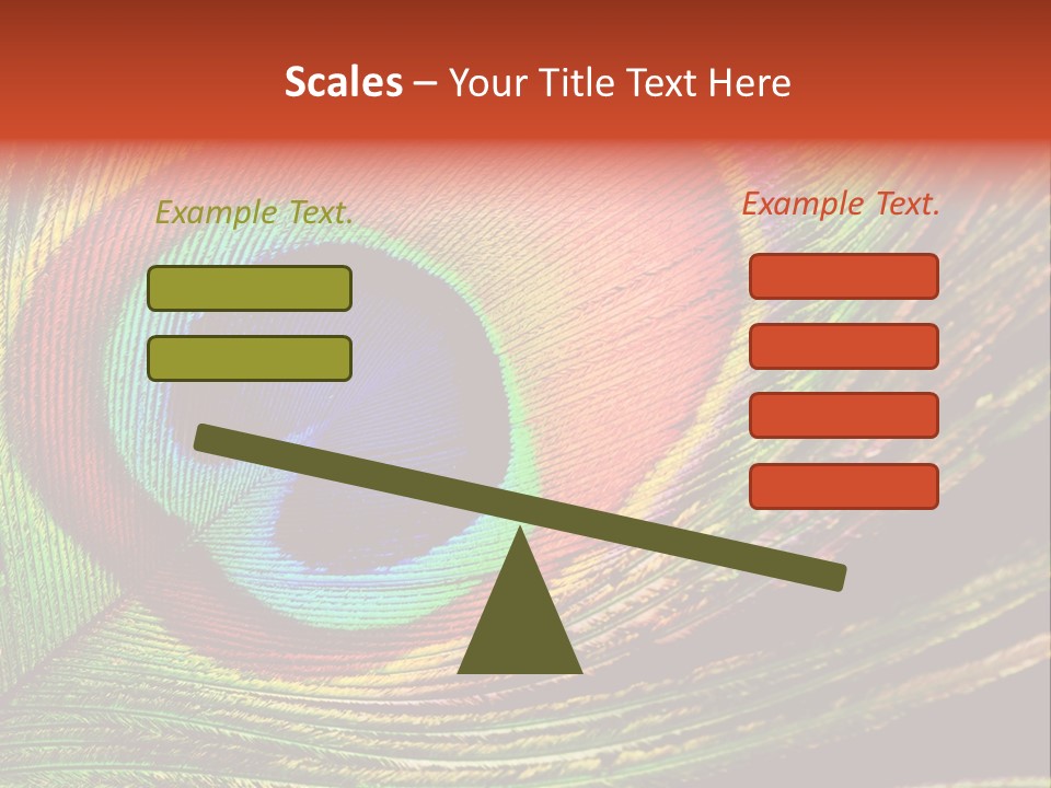 Peacock Feathers Background PowerPoint Template