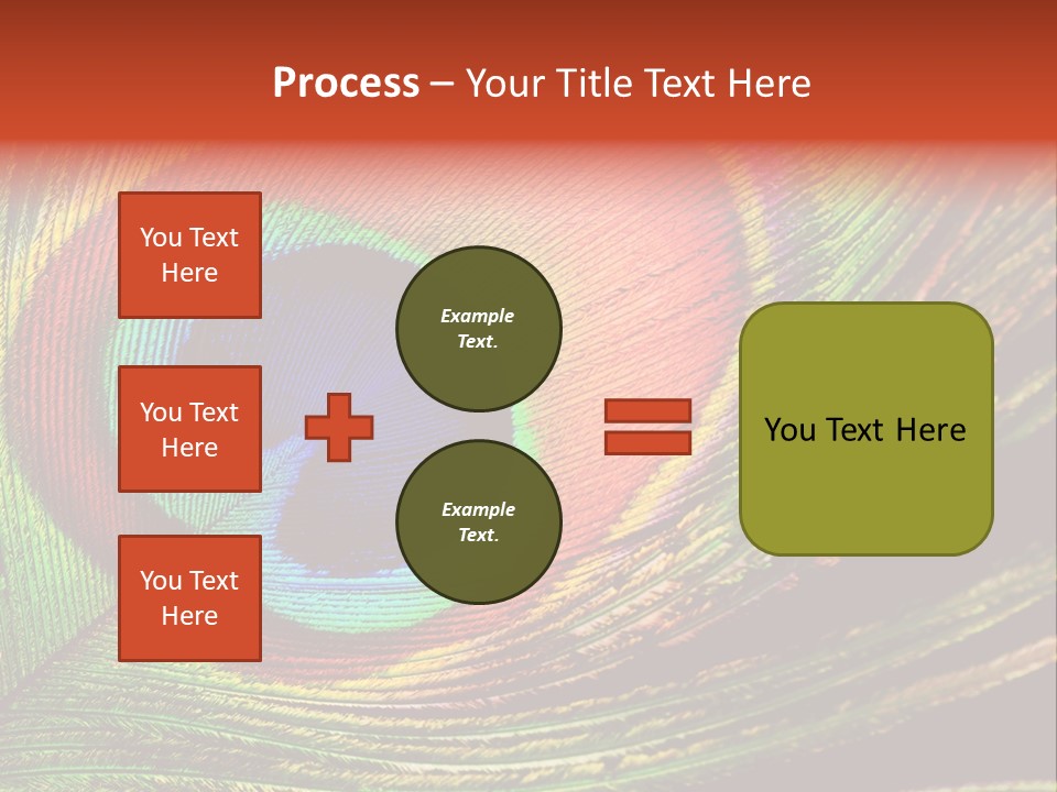 Peacock Feathers Background PowerPoint Template