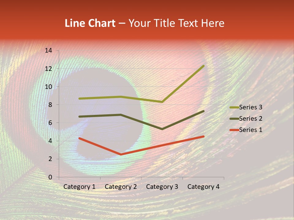 Peacock Feathers Background PowerPoint Template