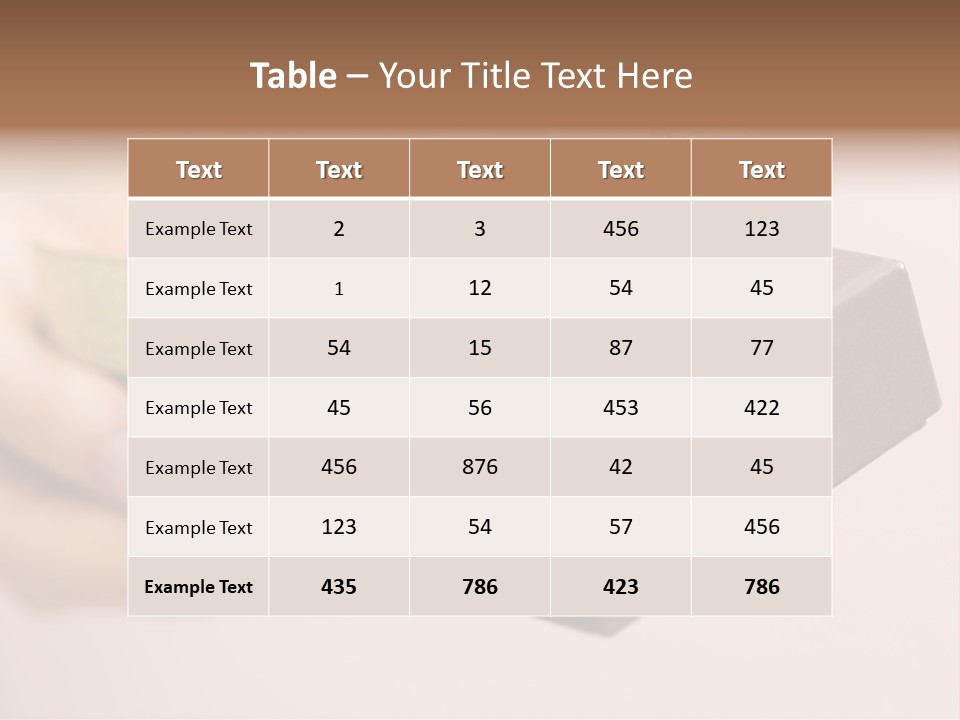 A Lovely Gift Box With Woman's Hands PowerPoint Template