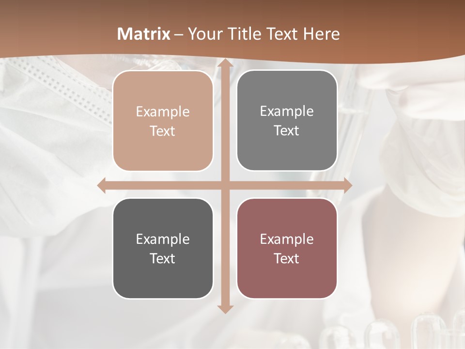 A Blond Medical Or Scientific Researcher Or Doctor Using Looking At A Clear Solution In A Laboratory With Her Asian Female Colleague Out Of Focus Behind Her. PowerPoint Template