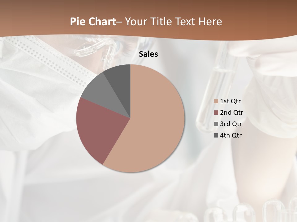 A Blond Medical Or Scientific Researcher Or Doctor Using Looking At A Clear Solution In A Laboratory With Her Asian Female Colleague Out Of Focus Behind Her. PowerPoint Template