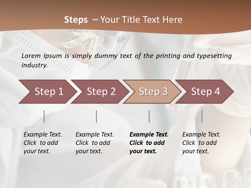 A Blond Medical Or Scientific Researcher Or Doctor Using Looking At A Clear Solution In A Laboratory With Her Asian Female Colleague Out Of Focus Behind Her. PowerPoint Template