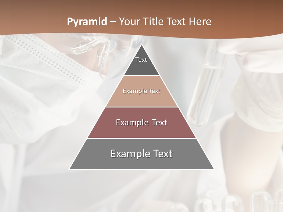 A Blond Medical Or Scientific Researcher Or Doctor Using Looking At A Clear Solution In A Laboratory With Her Asian Female Colleague Out Of Focus Behind Her. PowerPoint Template