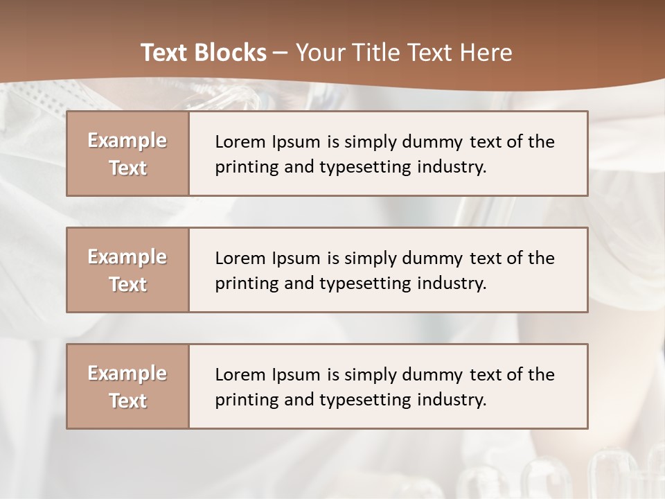 A Blond Medical Or Scientific Researcher Or Doctor Using Looking At A Clear Solution In A Laboratory With Her Asian Female Colleague Out Of Focus Behind Her. PowerPoint Template