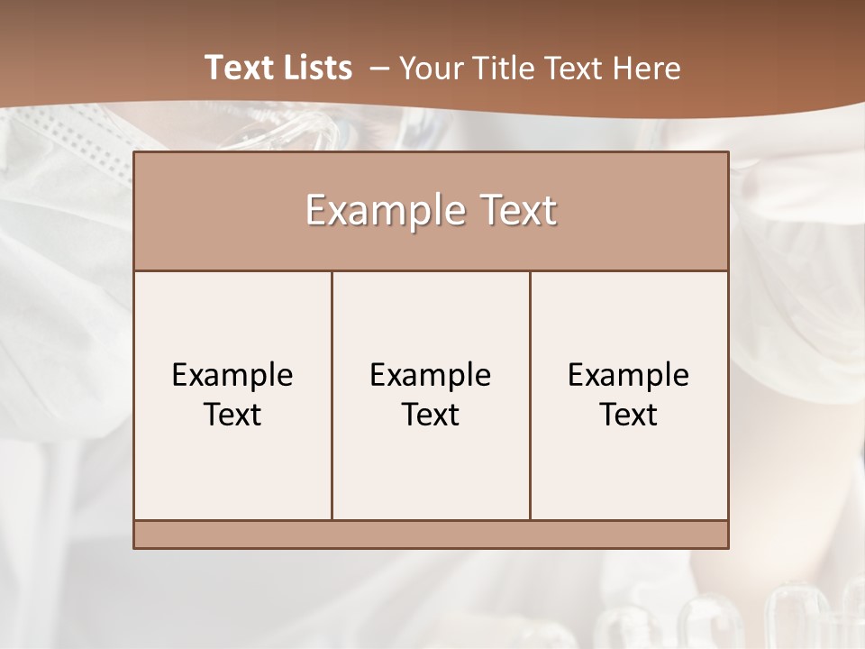 A Blond Medical Or Scientific Researcher Or Doctor Using Looking At A Clear Solution In A Laboratory With Her Asian Female Colleague Out Of Focus Behind Her. PowerPoint Template