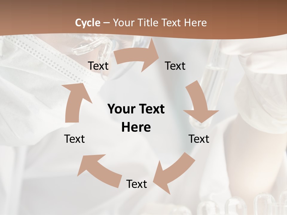 A Blond Medical Or Scientific Researcher Or Doctor Using Looking At A Clear Solution In A Laboratory With Her Asian Female Colleague Out Of Focus Behind Her. PowerPoint Template