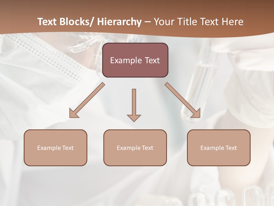 A Blond Medical Or Scientific Researcher Or Doctor Using Looking At A Clear Solution In A Laboratory With Her Asian Female Colleague Out Of Focus Behind Her. PowerPoint Template