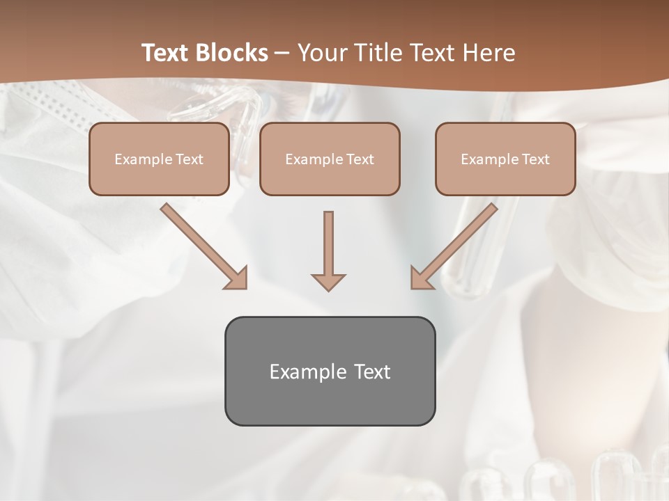 A Blond Medical Or Scientific Researcher Or Doctor Using Looking At A Clear Solution In A Laboratory With Her Asian Female Colleague Out Of Focus Behind Her. PowerPoint Template