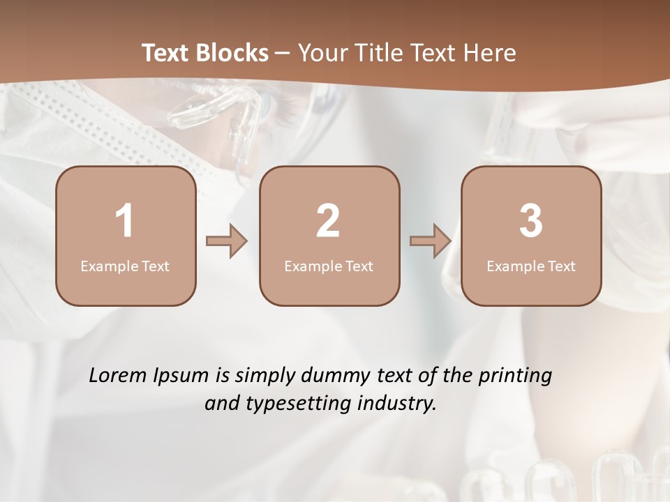 A Blond Medical Or Scientific Researcher Or Doctor Using Looking At A Clear Solution In A Laboratory With Her Asian Female Colleague Out Of Focus Behind Her. PowerPoint Template