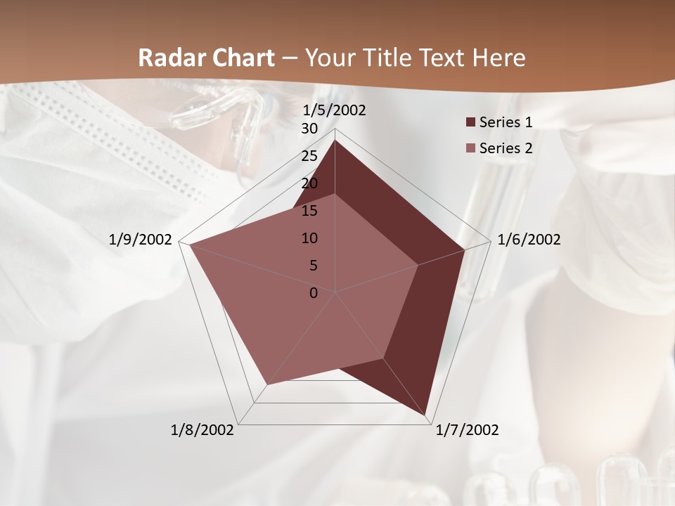 A Blond Medical Or Scientific Researcher Or Doctor Using Looking At A Clear Solution In A Laboratory With Her Asian Female Colleague Out Of Focus Behind Her. PowerPoint Template