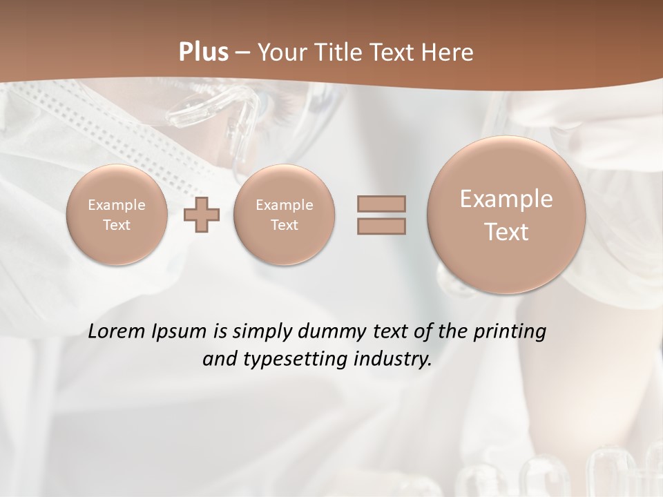 A Blond Medical Or Scientific Researcher Or Doctor Using Looking At A Clear Solution In A Laboratory With Her Asian Female Colleague Out Of Focus Behind Her. PowerPoint Template