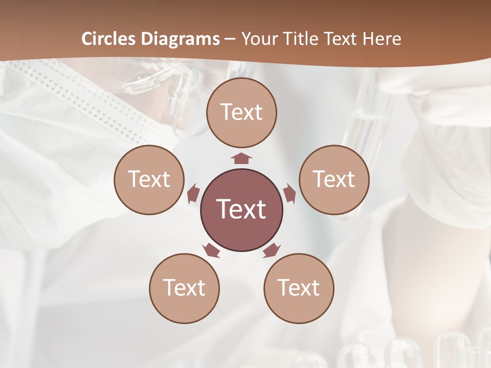 A Blond Medical Or Scientific Researcher Or Doctor Using Looking At A Clear Solution In A Laboratory With Her Asian Female Colleague Out Of Focus Behind Her. PowerPoint Template