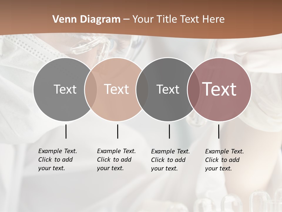 A Blond Medical Or Scientific Researcher Or Doctor Using Looking At A Clear Solution In A Laboratory With Her Asian Female Colleague Out Of Focus Behind Her. PowerPoint Template