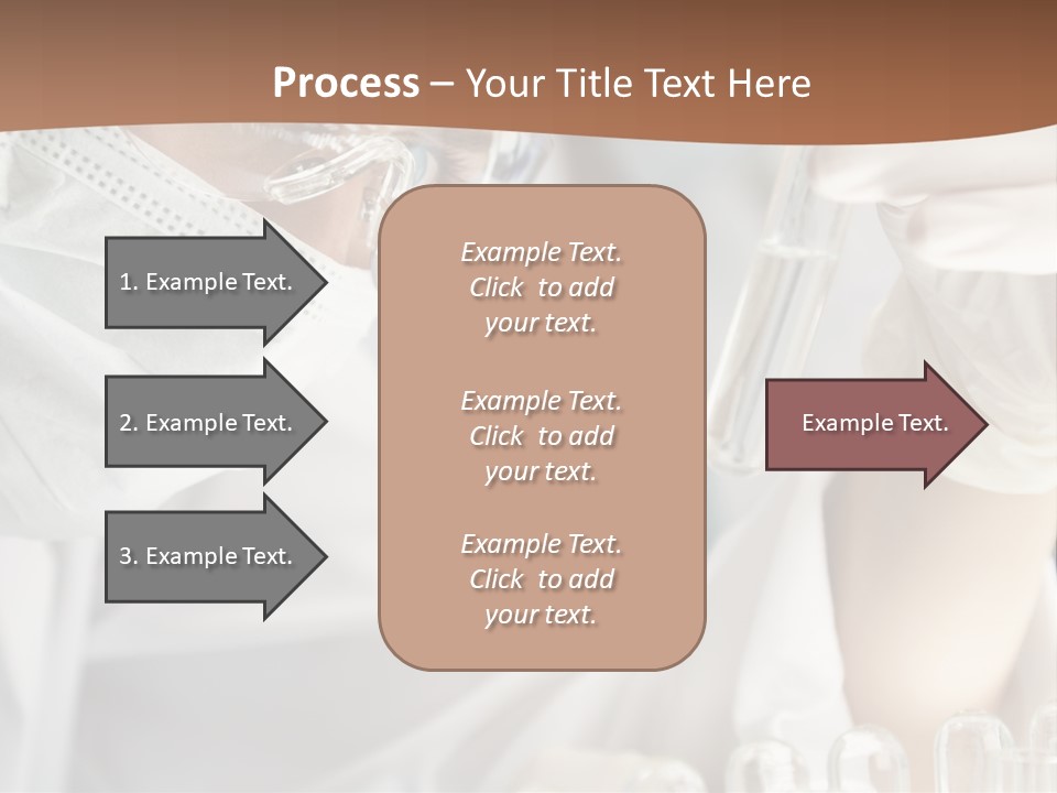 A Blond Medical Or Scientific Researcher Or Doctor Using Looking At A Clear Solution In A Laboratory With Her Asian Female Colleague Out Of Focus Behind Her. PowerPoint Template
