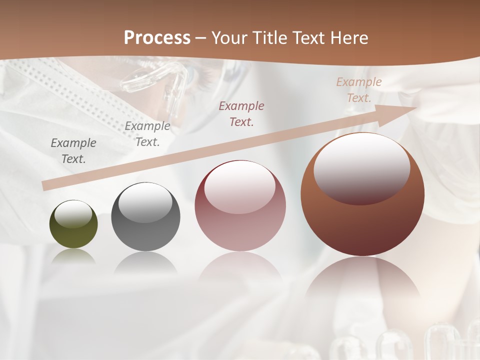 A Blond Medical Or Scientific Researcher Or Doctor Using Looking At A Clear Solution In A Laboratory With Her Asian Female Colleague Out Of Focus Behind Her. PowerPoint Template