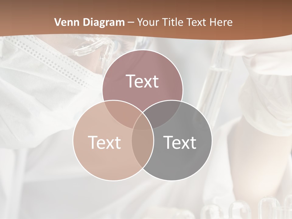 A Blond Medical Or Scientific Researcher Or Doctor Using Looking At A Clear Solution In A Laboratory With Her Asian Female Colleague Out Of Focus Behind Her. PowerPoint Template