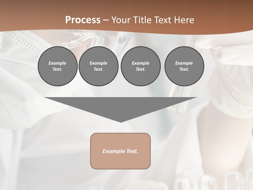 A Blond Medical Or Scientific Researcher Or Doctor Using Looking At A Clear Solution In A Laboratory With Her Asian Female Colleague Out Of Focus Behind Her. PowerPoint Template