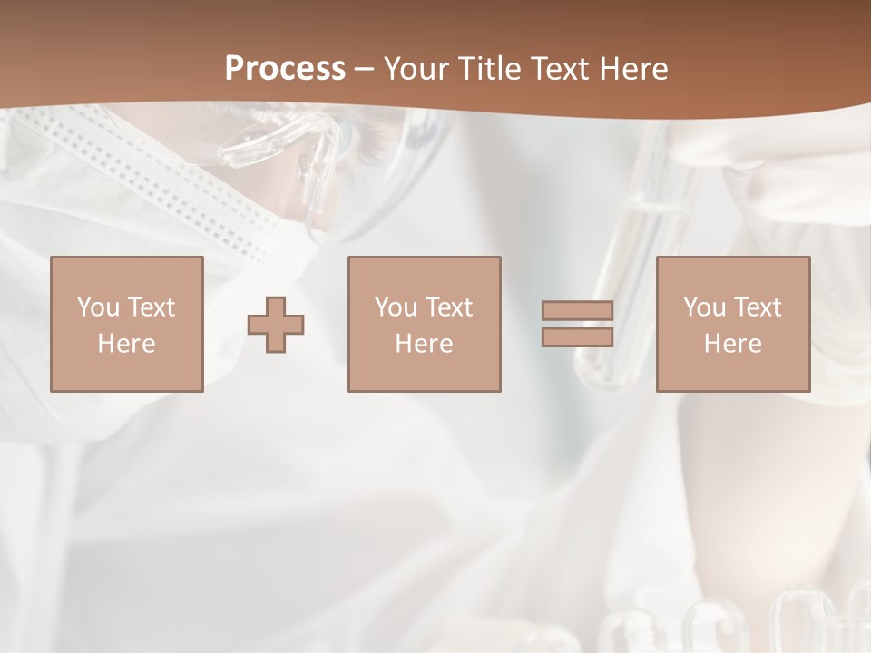 A Blond Medical Or Scientific Researcher Or Doctor Using Looking At A Clear Solution In A Laboratory With Her Asian Female Colleague Out Of Focus Behind Her. PowerPoint Template