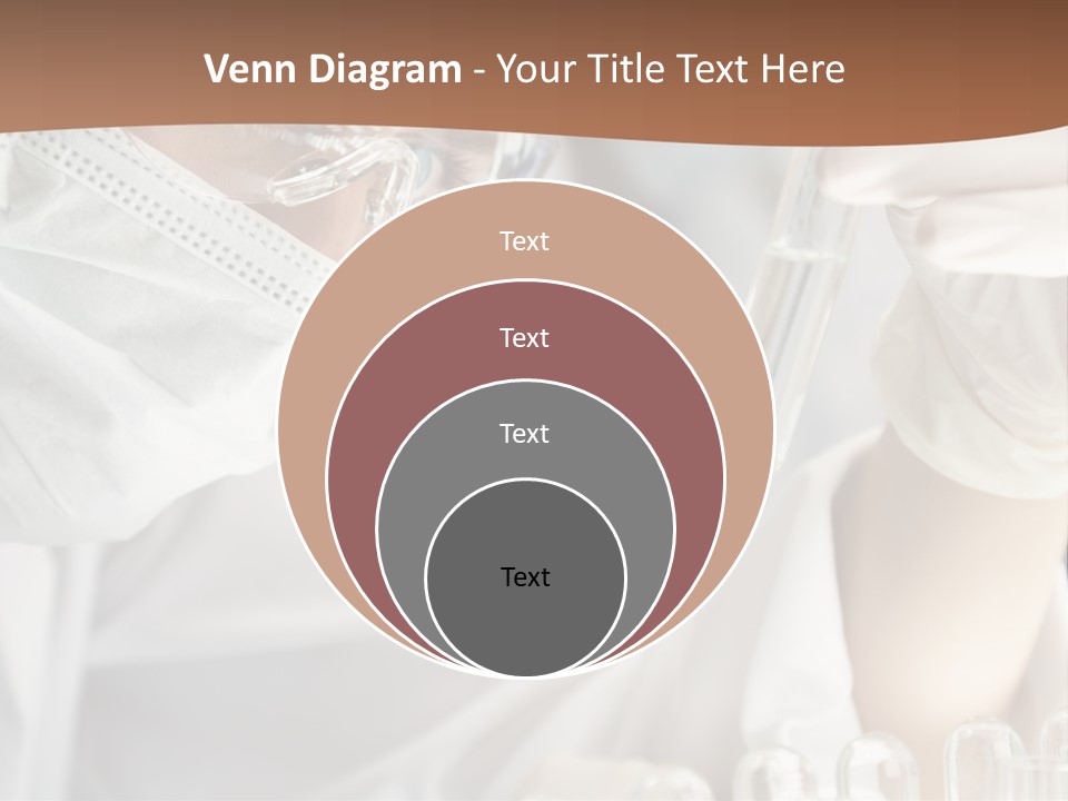 A Blond Medical Or Scientific Researcher Or Doctor Using Looking At A Clear Solution In A Laboratory With Her Asian Female Colleague Out Of Focus Behind Her. PowerPoint Template