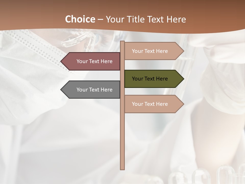 A Blond Medical Or Scientific Researcher Or Doctor Using Looking At A Clear Solution In A Laboratory With Her Asian Female Colleague Out Of Focus Behind Her. PowerPoint Template