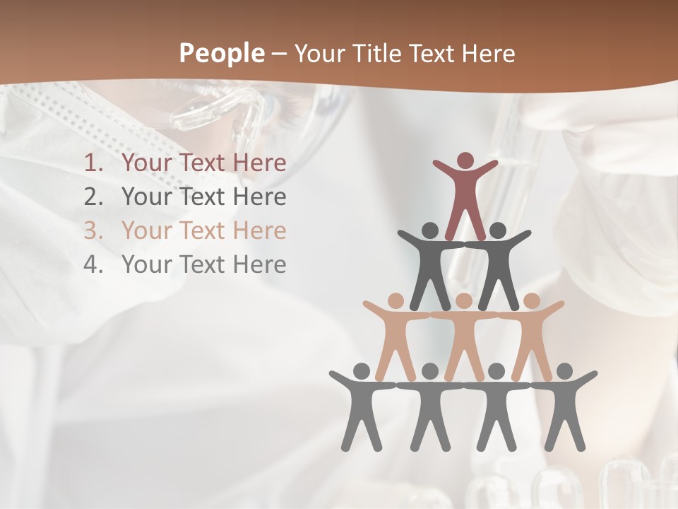 A Blond Medical Or Scientific Researcher Or Doctor Using Looking At A Clear Solution In A Laboratory With Her Asian Female Colleague Out Of Focus Behind Her. PowerPoint Template