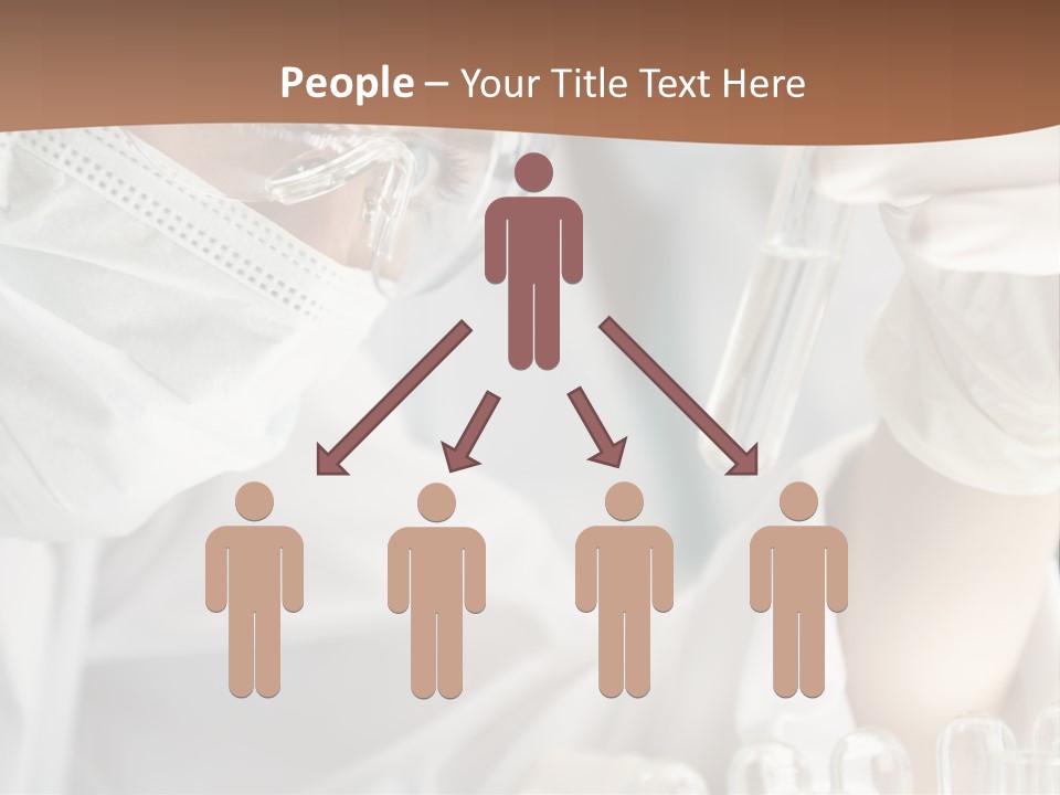 A Blond Medical Or Scientific Researcher Or Doctor Using Looking At A Clear Solution In A Laboratory With Her Asian Female Colleague Out Of Focus Behind Her. PowerPoint Template