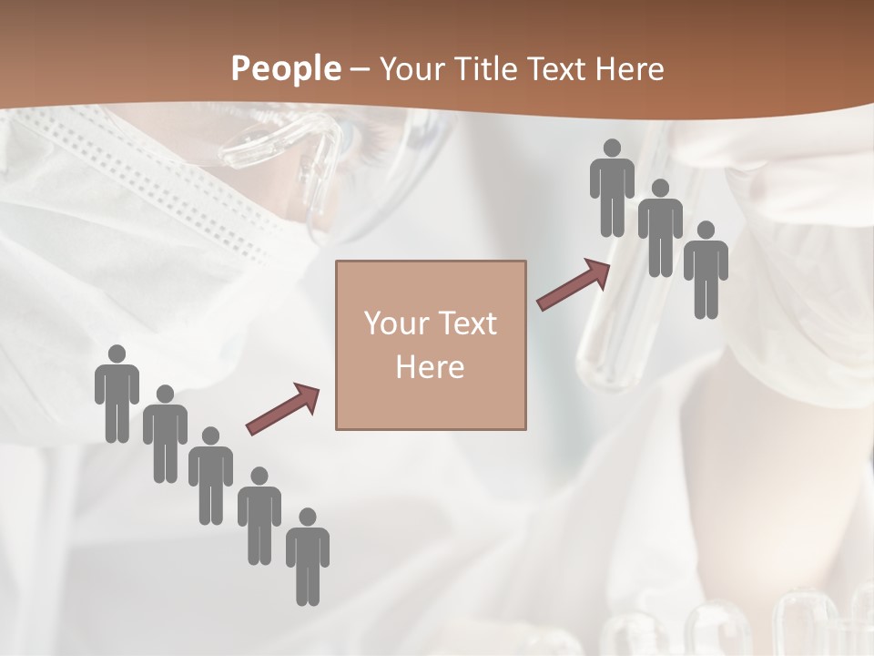 A Blond Medical Or Scientific Researcher Or Doctor Using Looking At A Clear Solution In A Laboratory With Her Asian Female Colleague Out Of Focus Behind Her. PowerPoint Template