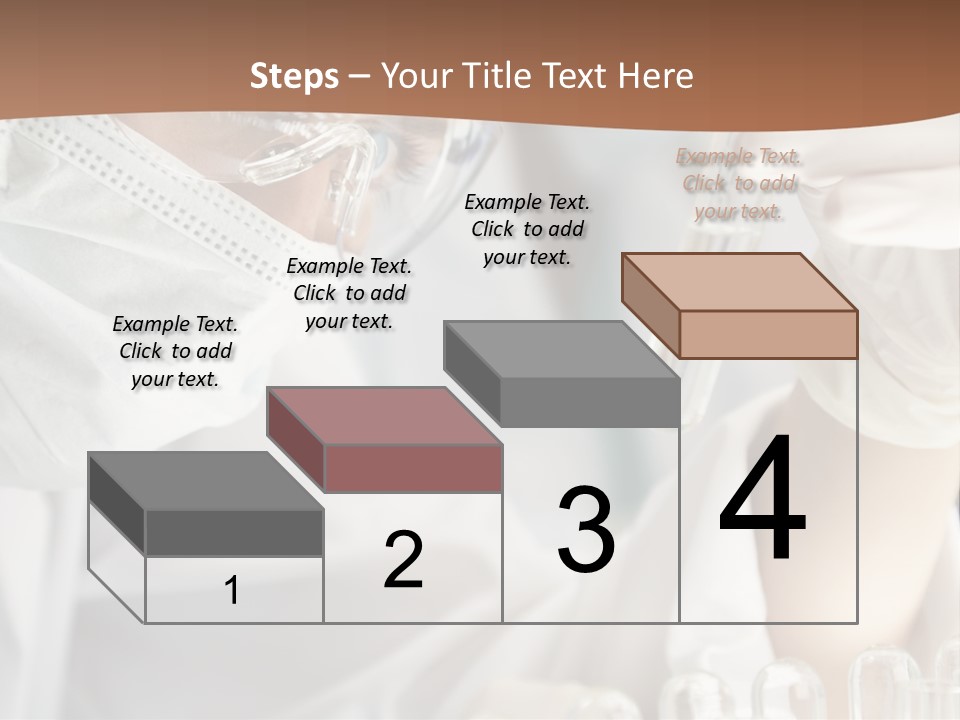 A Blond Medical Or Scientific Researcher Or Doctor Using Looking At A Clear Solution In A Laboratory With Her Asian Female Colleague Out Of Focus Behind Her. PowerPoint Template