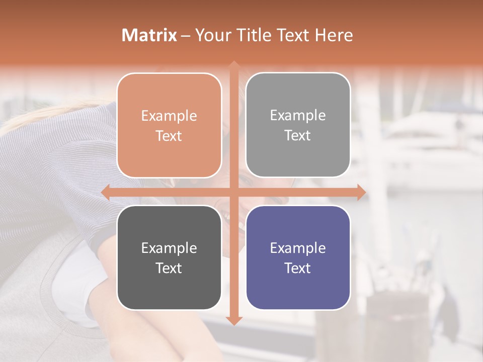 Athletic Woman On Track Starting To Run PowerPoint Template