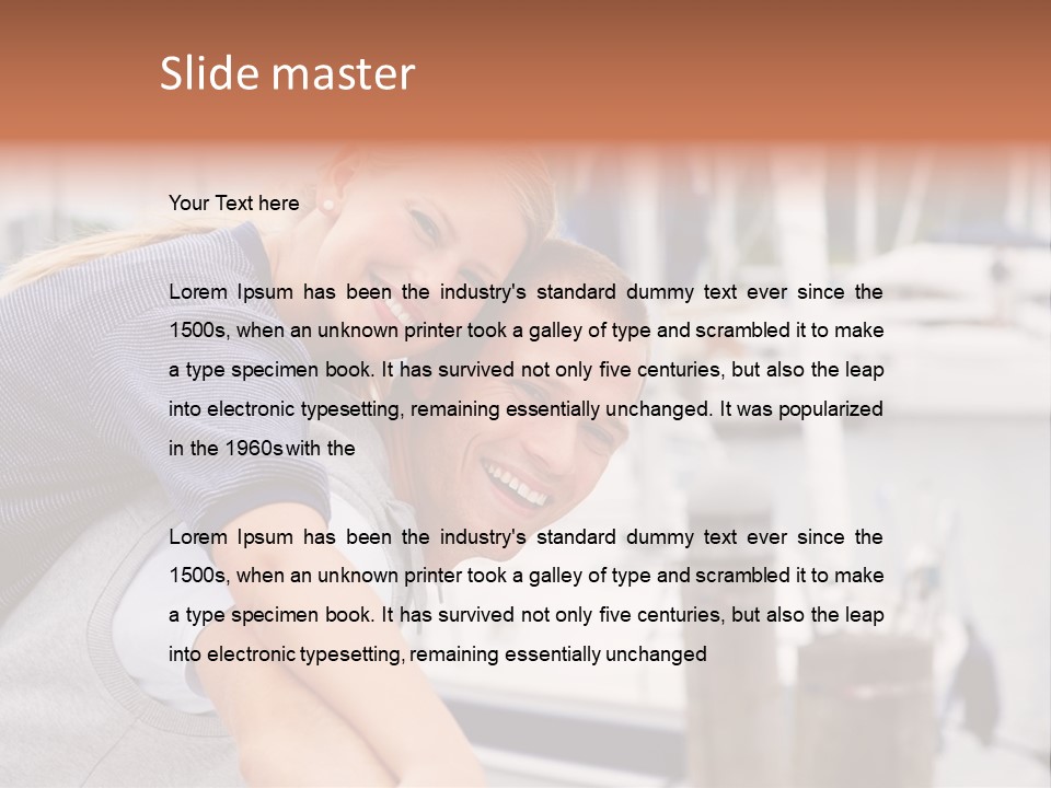 Athletic Woman On Track Starting To Run PowerPoint Template